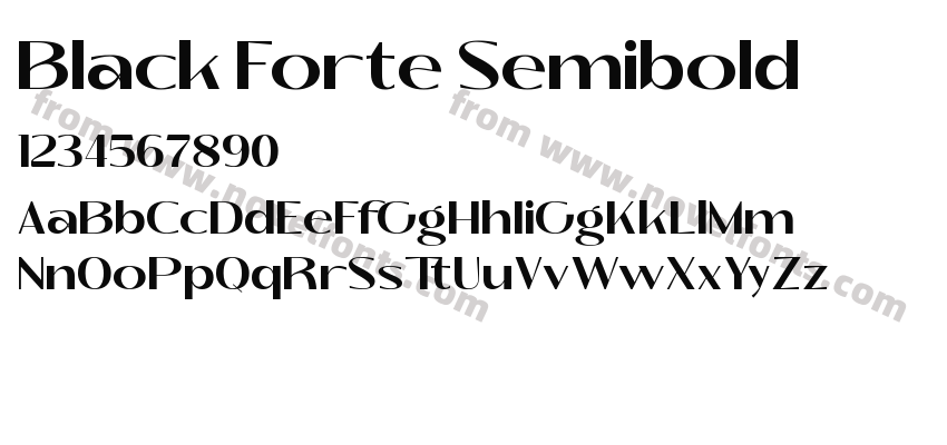 Black Forte SemiboldPreview