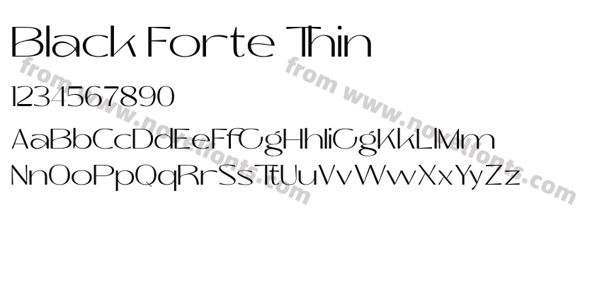 Black Forte ThinPreview