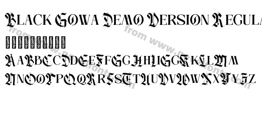 Black Gowa Demo Version RegularPreview