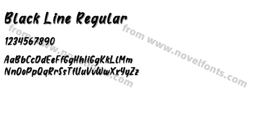 Black Line RegularPreview