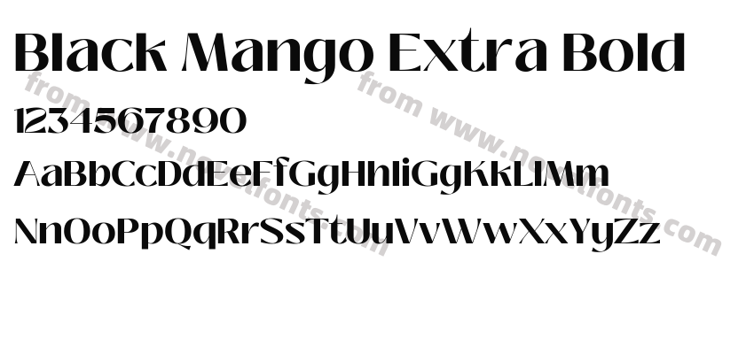 Black Mango Extra BoldPreview