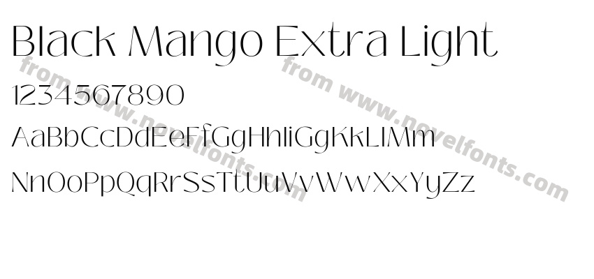 Black Mango Extra LightPreview
