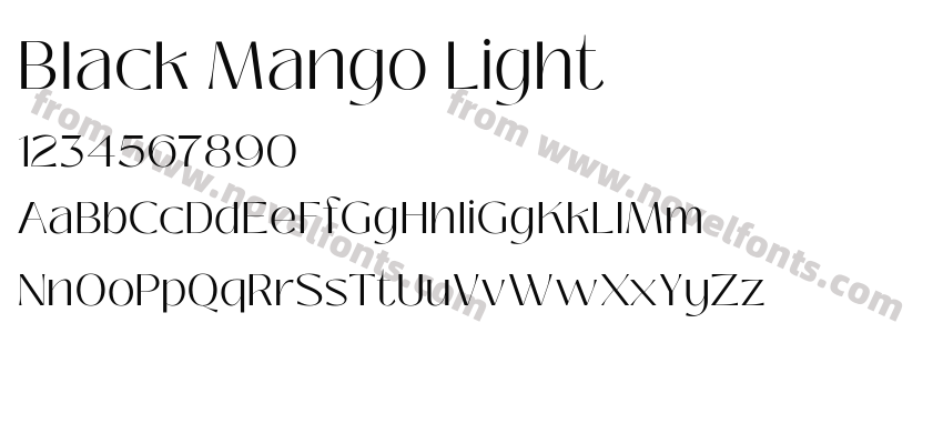 Black Mango LightPreview