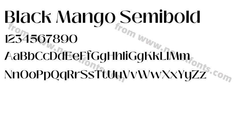 Black Mango SemiboldPreview