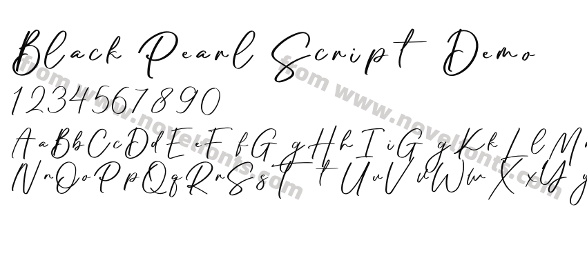 Black Pearl Script DemoPreview