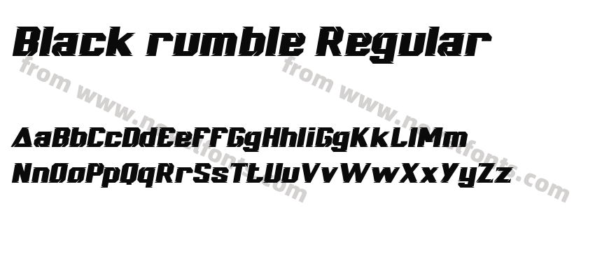 Black rumble RegularPreview