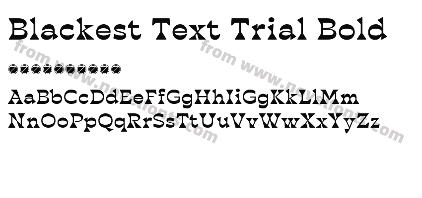 Blackest Text Trial BoldPreview