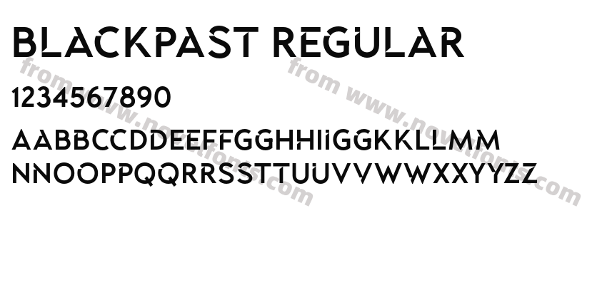 Blackpast RegularPreview