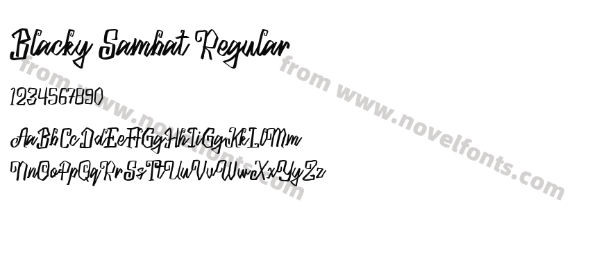 Blacky Sambat RegularPreview