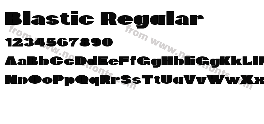 Blastic RegularPreview