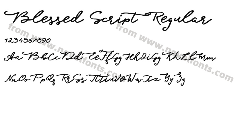 Blessed Script RegularPreview