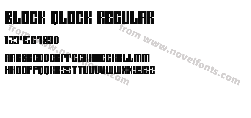 Block Qlock RegularPreview