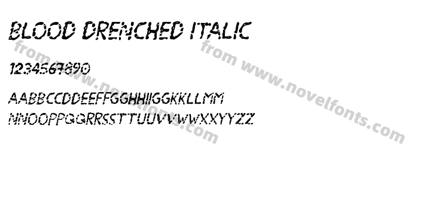 Blood Drenched ItalicPreview