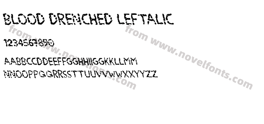 Blood Drenched LeftalicPreview