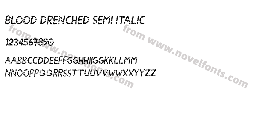Blood Drenched Semi ItalicPreview