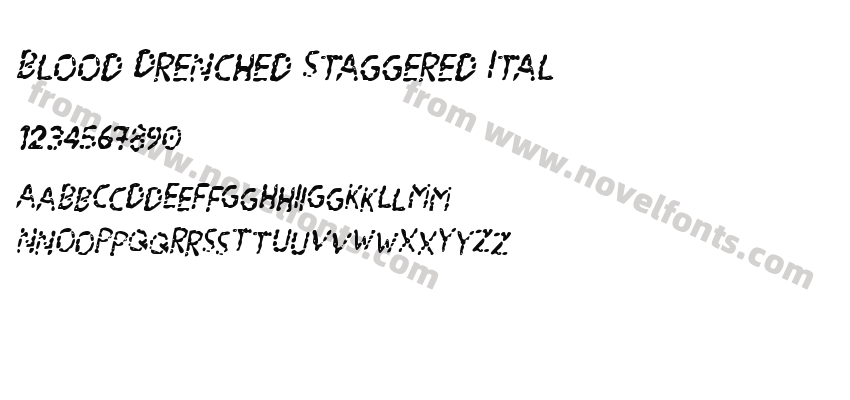 Blood Drenched Staggered ItalPreview