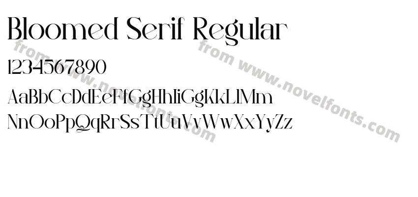 Bloomed Serif RegularPreview