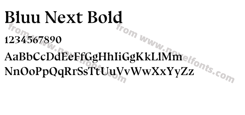 Bluu Next BoldPreview