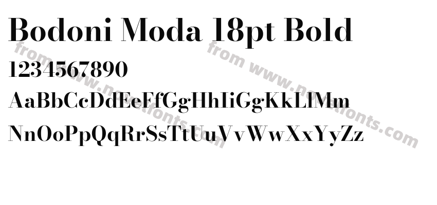Bodoni Moda 18pt BoldPreview