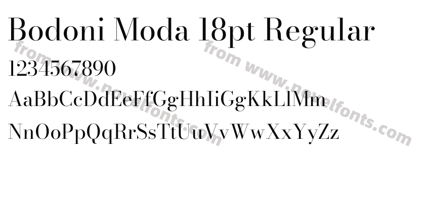 Bodoni Moda 18pt RegularPreview