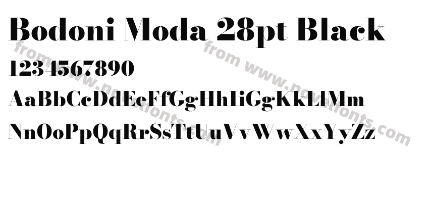 Bodoni Moda 28pt BlackPreview