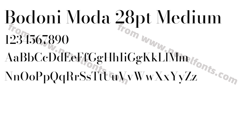 Bodoni Moda 28pt MediumPreview
