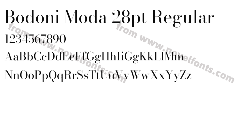 Bodoni Moda 28pt RegularPreview