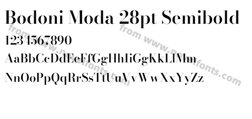 Bodoni Moda 28pt SemiboldPreview