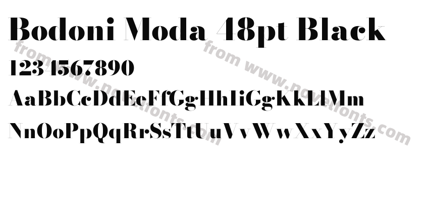 Bodoni Moda 48pt BlackPreview