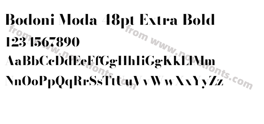 Bodoni Moda 48pt Extra BoldPreview