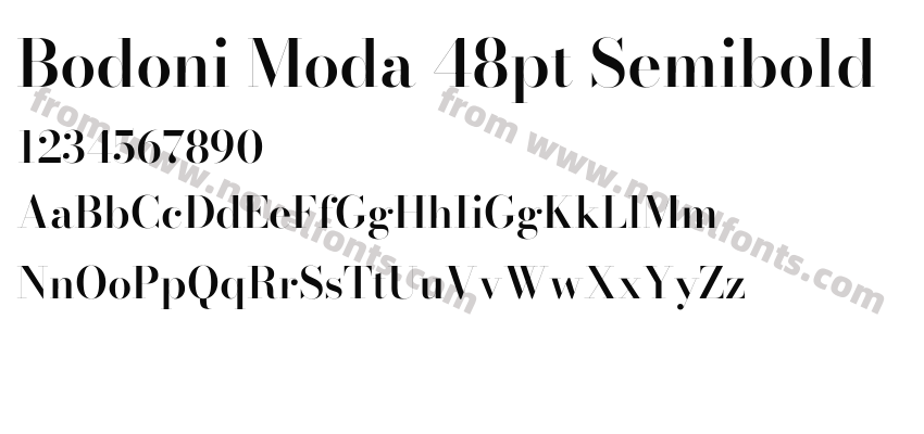 Bodoni Moda 48pt SemiboldPreview
