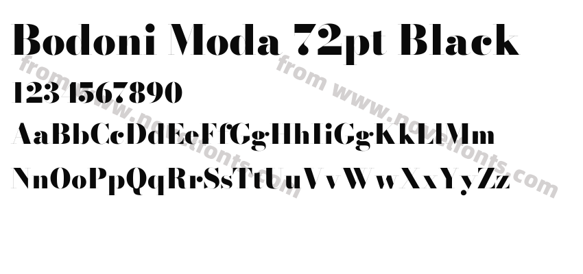 Bodoni Moda 72pt BlackPreview