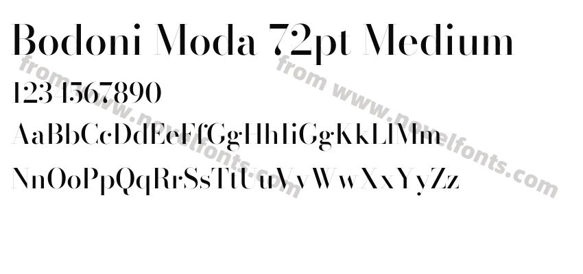 Bodoni Moda 72pt MediumPreview
