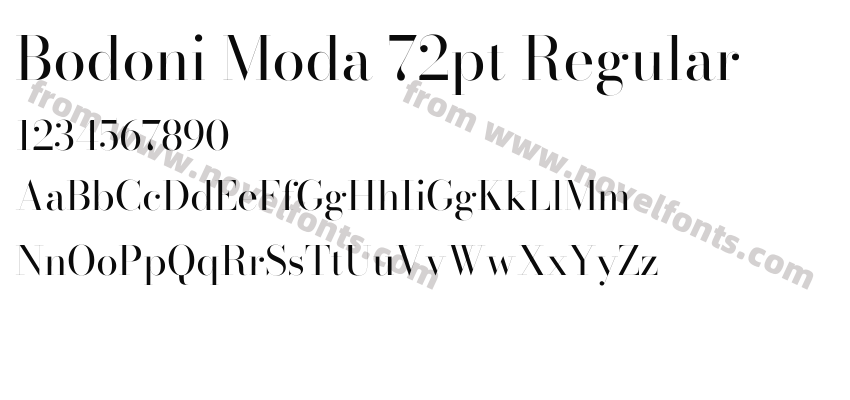 Bodoni Moda 72pt RegularPreview