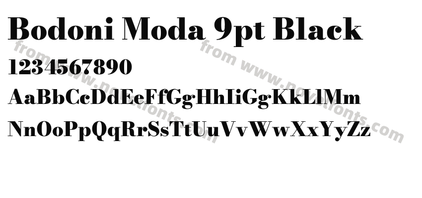 Bodoni Moda 9pt BlackPreview