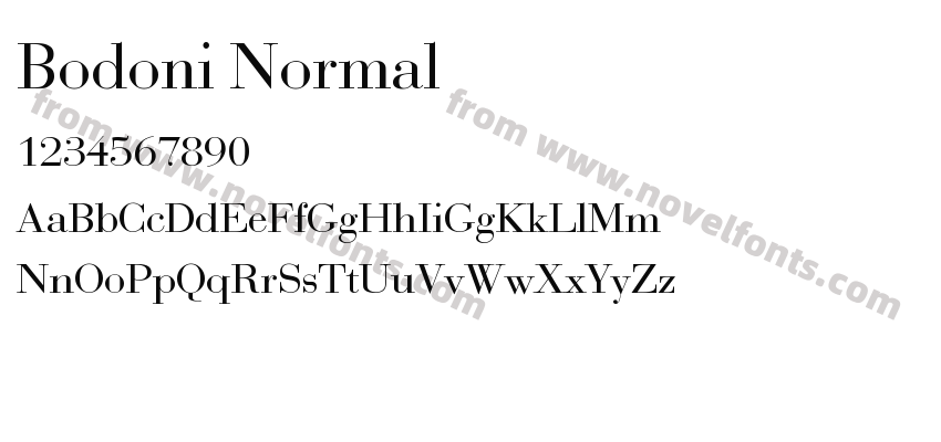 Bodoni NormalPreview