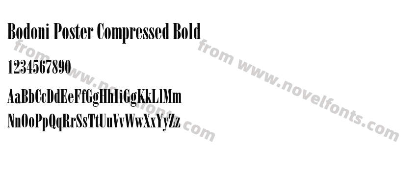 Bodoni Poster Compressed BoldPreview