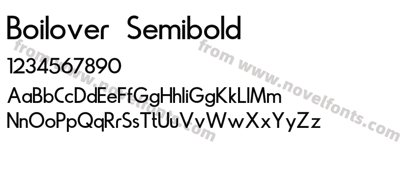 Boilover SemiboldPreview