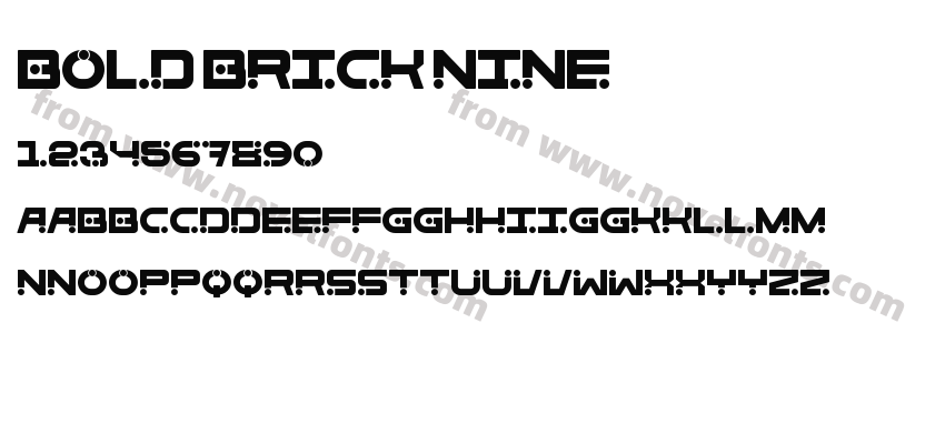 Bold Brick NinePreview