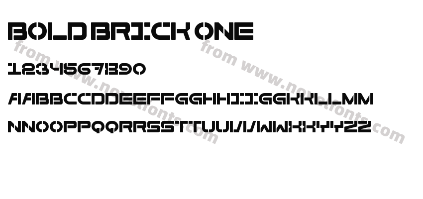 Bold Brick OnePreview