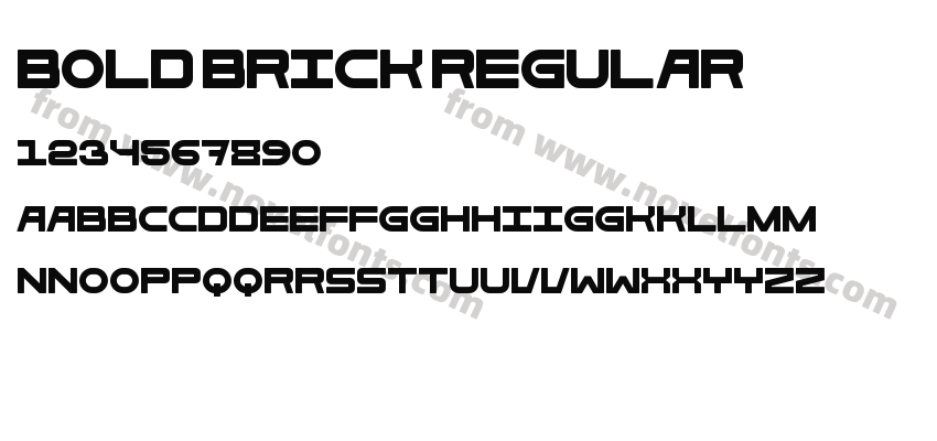 Bold Brick RegularPreview