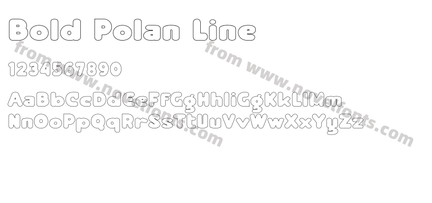 Bold Polan LinePreview