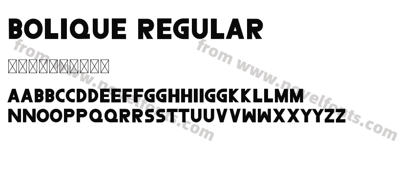 Bolique RegularPreview