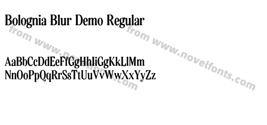 Bolognia Blur Demo RegularPreview