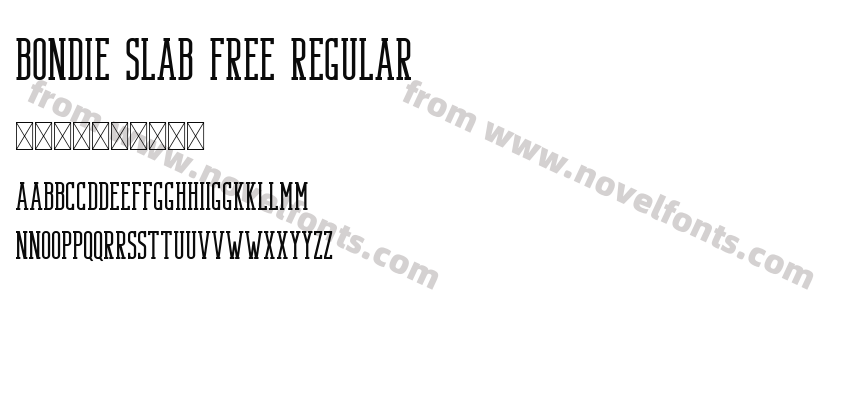 Bondie Slab Free RegularPreview
