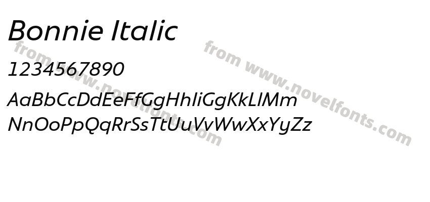 Bonnie ItalicPreview