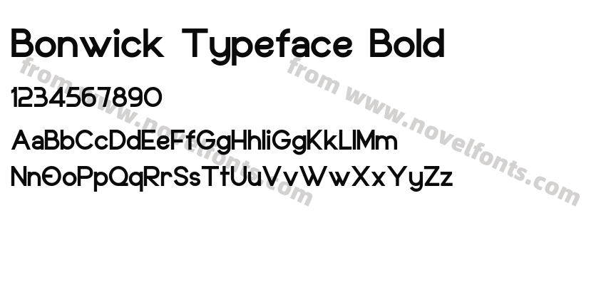 Bonwick Typeface BoldPreview