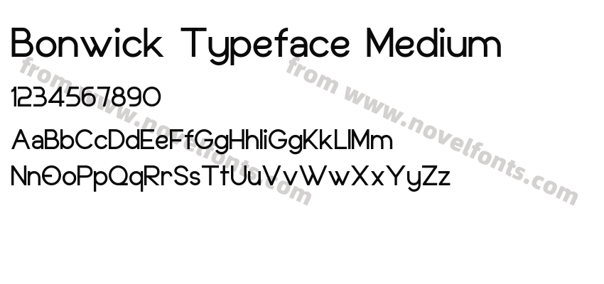Bonwick Typeface MediumPreview