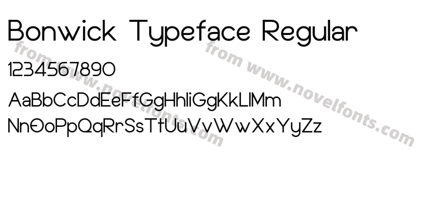 Bonwick Typeface RegularPreview