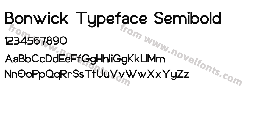 Bonwick Typeface SemiboldPreview